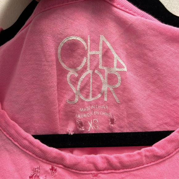 Chaser distressed hot pink tee - Picture 2 of 4